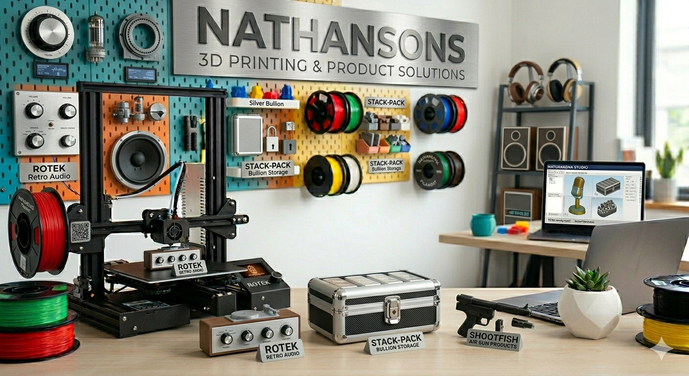 Nathansons 3D Printed Products