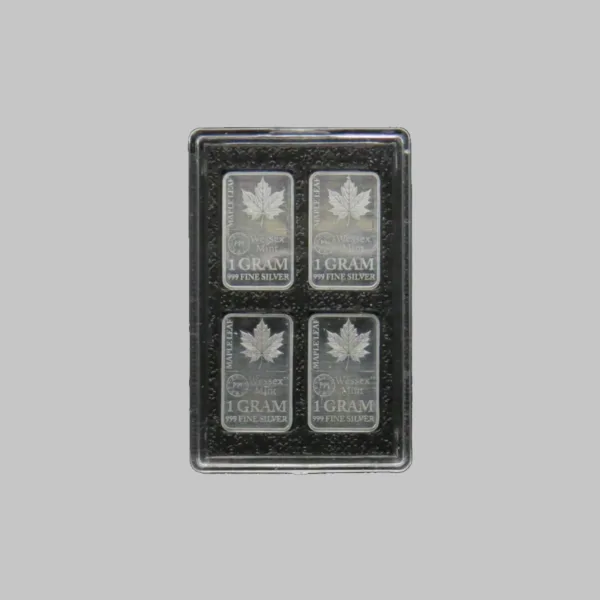 StackPack 1 gram Silver Bullion Bar Case Holds 20 Wessex Ingots