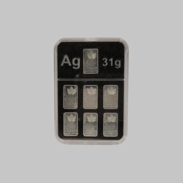 StackPack 1 gram Silver Bullion Bar Case Holds 31 Wessex Ingots