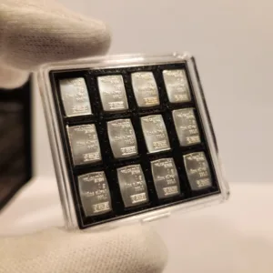 5x StackPack 1 gram Silver Bullion Bar Case Holds 12 Valcambi Ingots