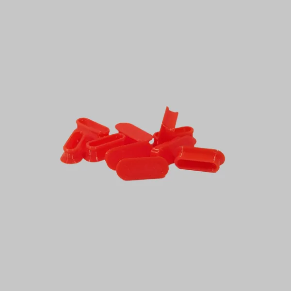 Skadis compatible rubber slot cover pack of 10 - Red